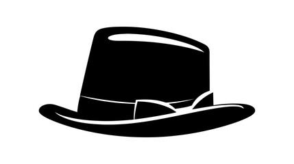 Vintage old hat. Male head cap. Old fashion clothes. Elegent hat. Vector illustration on white background