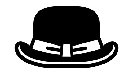 Vintage old hat. Male head cap. Old fashion clothes. Elegent hat. Vector illustration on white background