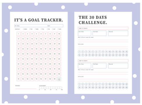 It's goal Tracker and The 30 Days challenge planner.