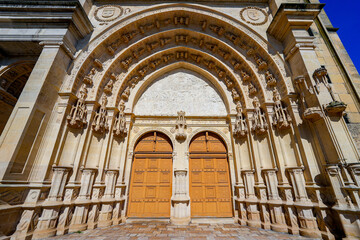 Entrance of the Collegiate Church of Notre Dame et Saint Loup (