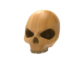 skull isolated on white