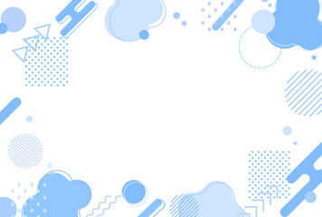 背景イラスト_メンフィス_青