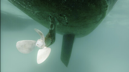 Exploring the Underwater World of Boat Propellers of a Catamaran