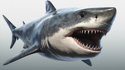 Naklejka premium メガドロンのイメージ - image of Megalodon - No1 Generative AI