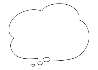 考えるペンの手書きフキダシ