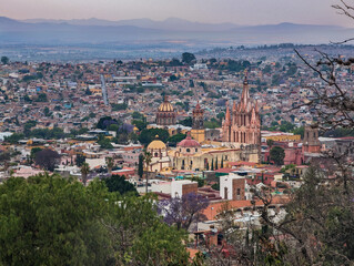 Fototapeta premium Overlooking San Miguel Skyline