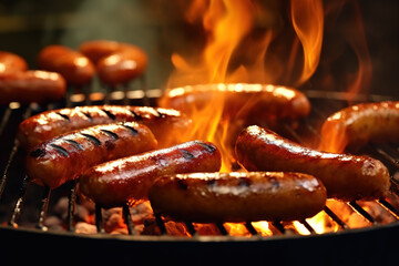 Grilled sausages, Generative ai