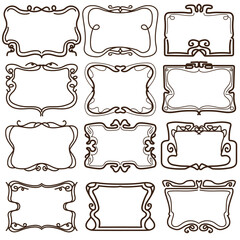 set of vintage frames