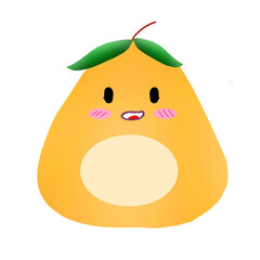 cartoon fruit, colorful fruit, cute, illustration, collage, cartoon, emotion, emotional, beautiful,