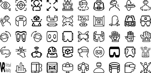 Fototapeta na wymiar Set Of Reality Icons Collection Isolated Silhouette Solid Icons Including Digital, Technology, Headset, Virtual, Vr, Reality, Glasses Infographic Elements Logo Vector Illustration