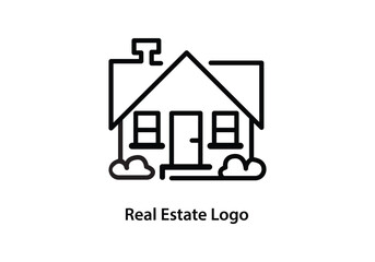 Realestate logo design icon template