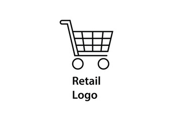 shopping chart in trendy flat style, shopping chart vector icon, trolley symbol design