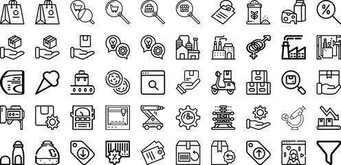 Set Of Product Icons Collection Isolated Silhouette Solid Icons Including Product, Display, 3D, Podium, Abstract, Stand, Background Infographic Elements Logo Vector Illustration
