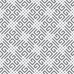 Editable Seamless Geometric Pattern Tile with Interlocking square Shape Stock Vector. use for wooden door and window laser cutting