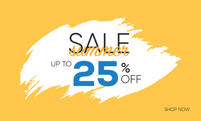 sale summer up to 25% off vector, summer sale poster trendy design, summer sale poster vector art