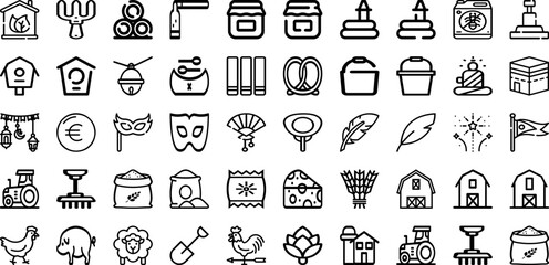 Set Of Culture Icons Collection Isolated Silhouette Solid Icons Including Culture, Business, Together, Diversity, Concept, Social, People Infographic Elements Logo Vector Illustration