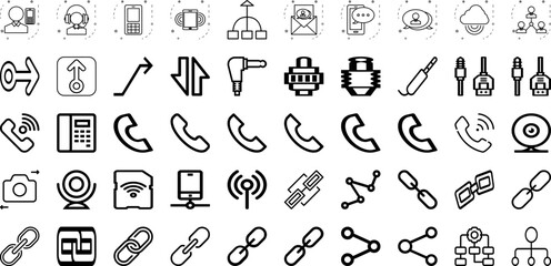 Set Of Connect Icons Collection Isolated Silhouette Solid Icons Including Internet, Abstract, Technology, Connection, Connect, Network, Communication Infographic Elements Logo Vector Illustration