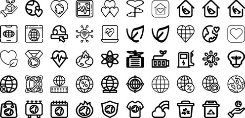 Fototapeta na wymiar Set Of Earth Icons Collection Isolated Silhouette Solid Icons Including Planet, Background, Global, Globe, World, Earth, Map Infographic Elements Logo Vector Illustration