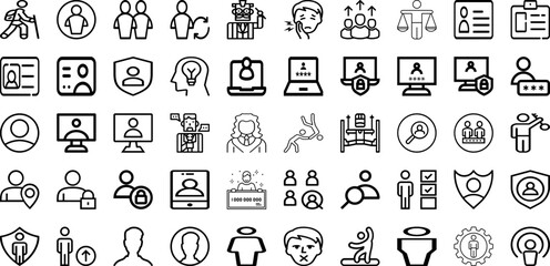 Fototapeta na wymiar Set Of Person Icons Collection Isolated Silhouette Solid Icons Including Group, Team, Work, Female, Person, People, Business Infographic Elements Logo Vector Illustration