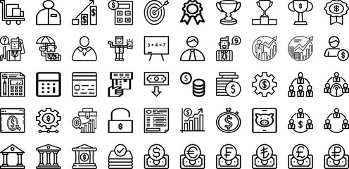 Fototapeta na wymiar Set Of Business Icons Collection Isolated Silhouette Solid Icons Including Corporate, Success, Office, Business, Strategy, Technology, Teamwork Infographic Elements Logo Vector Illustration