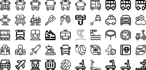 Set Of Port Icons Collection Isolated Silhouette Solid Icons Including Shipping, Ship, Cargo, Boat, Industry, Crane, Freight Infographic Elements Logo Vector Illustration