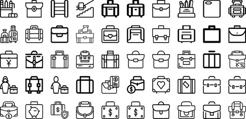 Set Of Case Icons Collection Isolated Silhouette Solid Icons Including Accessory, Digital, Isolated, Case, Object, Technology, Background Infographic Elements Logo Vector Illustration