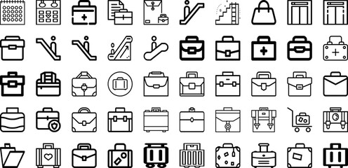 Set Of Case Icons Collection Isolated Silhouette Solid Icons Including Isolated, Technology, Digital, Case, Background, Object, Accessory Infographic Elements Logo Vector Illustration