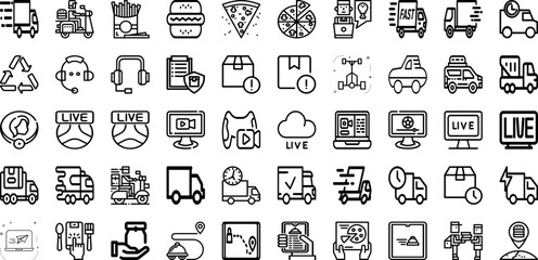 Set Of Live Icons Collection Isolated Silhouette Solid Icons Including Room, Design, House, Apartment, Template, Modern, Furniture Infographic Elements Logo Vector Illustration