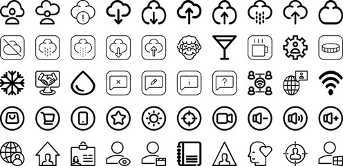 Set Of User Icons Collection Isolated Silhouette Solid Icons Including Business, Illustration, Vector, People, Icon, User, Avatar Infographic Elements Logo Vector Illustration