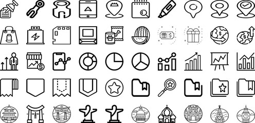 Set Of Mark Icons Collection Isolated Silhouette Solid Icons Including Sign, Illustration, Mark, Design, Icon, Symbol, Vector Infographic Elements Logo Vector Illustration