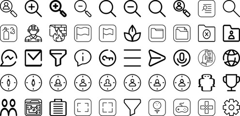 Set Of User Icons Collection Isolated Silhouette Solid Icons Including User, People, Illustration, Vector, Avatar, Business, Icon Infographic Elements Logo Vector Illustration