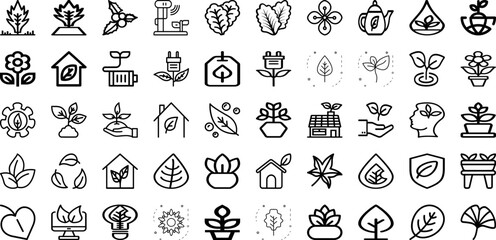 Set Of Leaf Icons Collection Isolated Silhouette Solid Icons Including Leaf, Plant, Isolated, Foliage, Green, Nature, Tree Infographic Elements Logo Vector Illustration