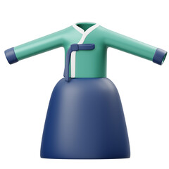 Woman Hanbok 3D Icon