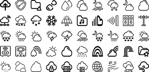 Set Of Loud Icons Collection Isolated Silhouette Solid Icons Including Vector, Sound, Speaker, Loud, Loudspeaker, Voice, Announcement Infographic Elements Logo Vector Illustration