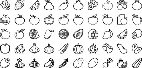 Set Of Diet Icons Collection Isolated Silhouette Solid Icons Including Weight, Health, Nutrition, Healthy, Diet, Dieting, Food Infographic Elements Logo Vector Illustration