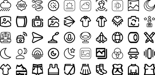 Set Of Mode Icons Collection Isolated Silhouette Solid Icons Including Symbol, Mode, Design, Button, Mobile, Vector, Icon Infographic Elements Logo Vector Illustration