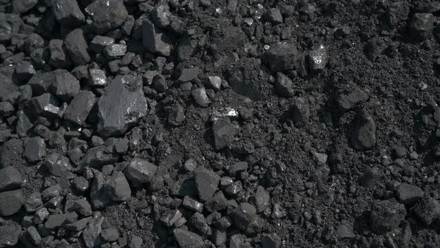Close up of coal dust.