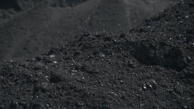 Close up of coal dust.
