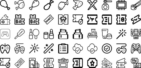 Set Of Tick Icons Collection Isolated Silhouette Solid Icons Including Symbol, Icon, Ok, Yes, Check, Tick, Vector Infographic Elements Logo Vector Illustration