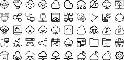 Set Of Work Icons Collection Isolated Silhouette Solid Icons Including Office, Business, Work, Internet, Laptop, Computer, People Infographic Elements Logo Vector Illustration