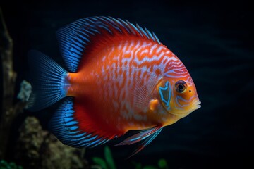 Portrait a beautiful fish in the ocean
