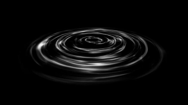 Water drop ripple diffusion animation, alpha channel