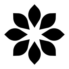 flower glyph icon