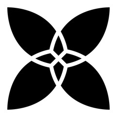 flower glyph icon