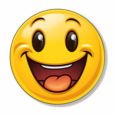 Happy rare looking emoji. Created using AI