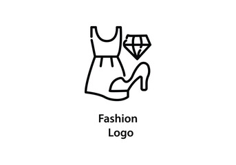 Fashion logo design vector template.