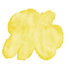 Yellow Watercolor Abstract Shapes