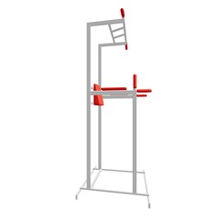 Pull up bar. Upper body workout, bodybuilding exercise.