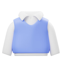 Vest Sweater 3D Icon