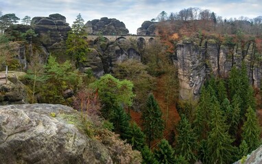 Saxon Switzerland (German: Sächsische Schweiz) is a hilly climbing area and national park around the Elbe valley south-east of Dresden in Saxony, Germany. 